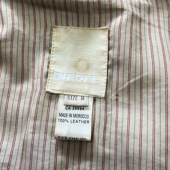 Diesel Leather Biker Jacket Women’s M - Picture 11 of 15